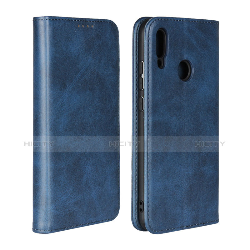 Housse Clapet Portefeuille Livre Cuir L03 pour Huawei Honor 10 Lite Bleu Plus