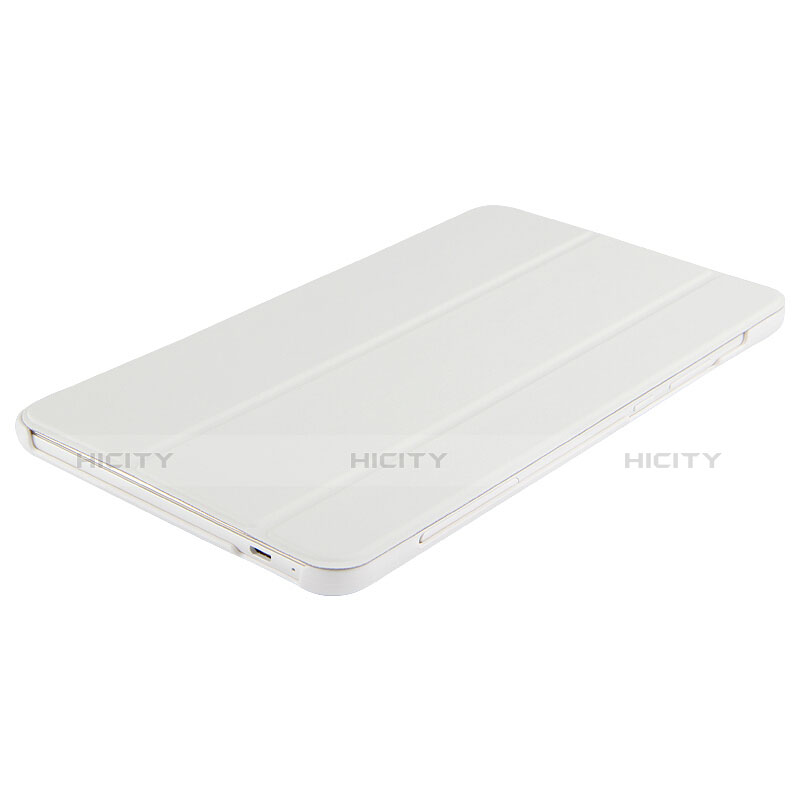 Housse Clapet Portefeuille Livre Cuir L03 pour Huawei Honor Pad 2 Blanc Plus