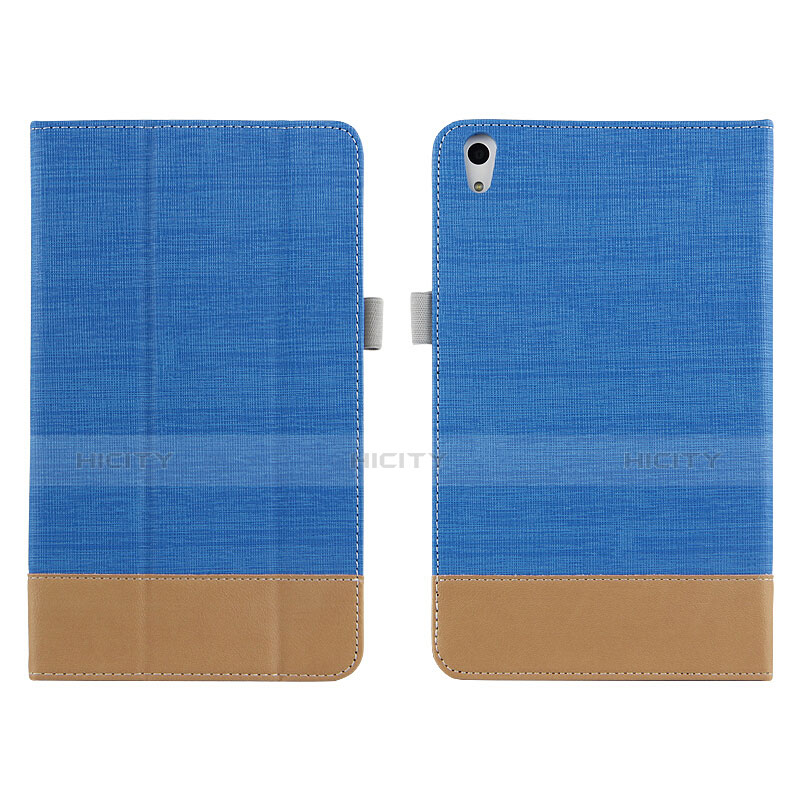 Housse Clapet Portefeuille Livre Cuir L05 pour Huawei Honor Pad 2 Bleu Plus