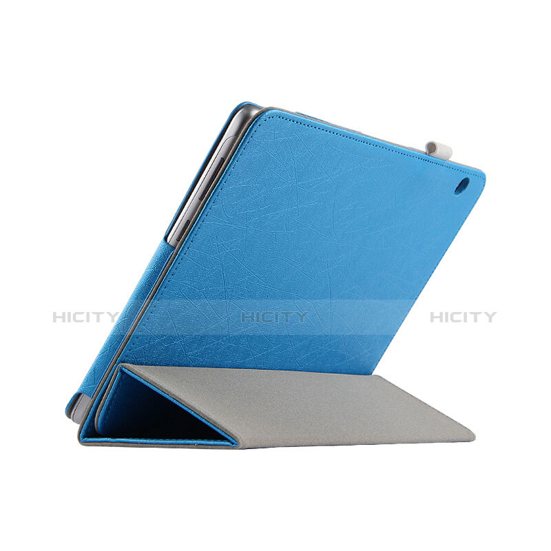 Housse Clapet Portefeuille Livre Cuir L07 pour Huawei MediaPad T3 10 AGS-L09 AGS-W09 Bleu Ciel Plus