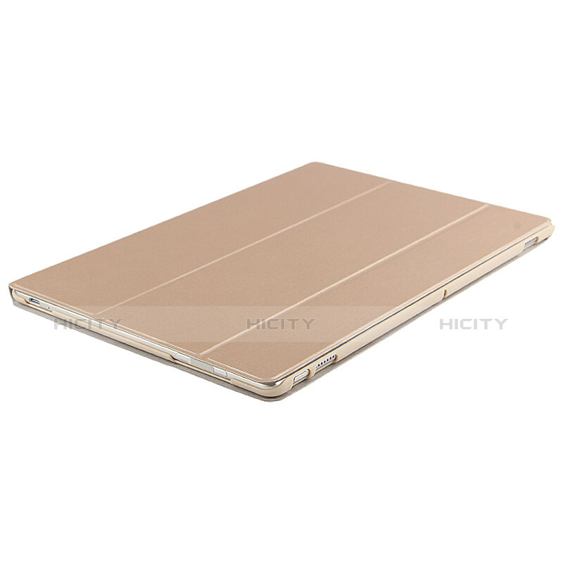 Housse Clapet Portefeuille Livre Cuir pour Huawei MateBook HZ-W09 Or Plus