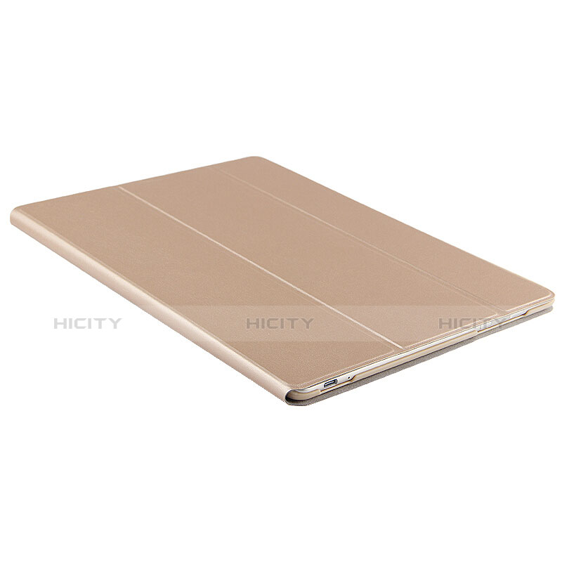 Housse Clapet Portefeuille Livre Cuir pour Huawei MateBook HZ-W09 Or Plus