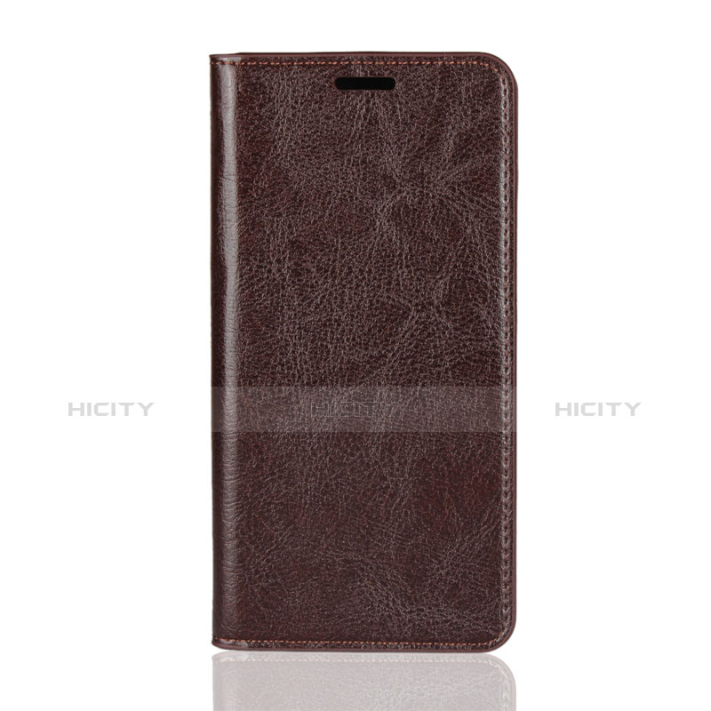 Housse Clapet Portefeuille Livre Cuir pour Huawei P30 Marron Plus