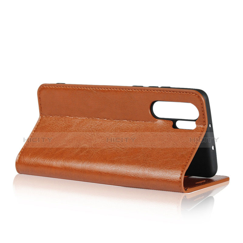 Housse Clapet Portefeuille Livre Cuir pour Huawei P30 Pro New Edition Orange Plus