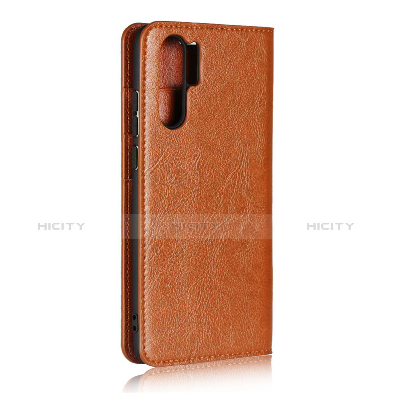 Housse Clapet Portefeuille Livre Cuir pour Huawei P30 Pro New Edition Orange Plus