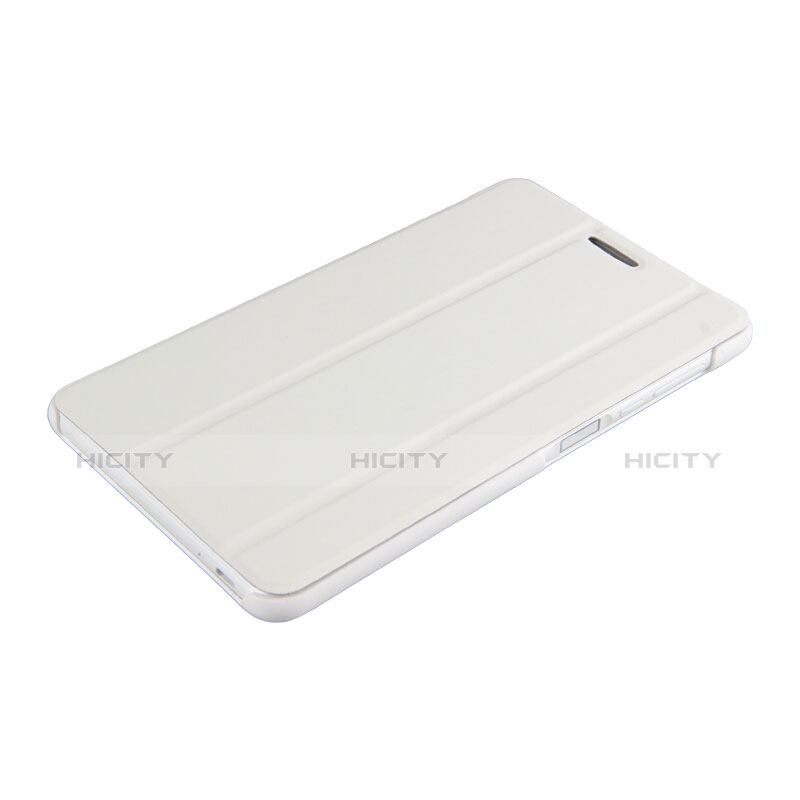 Housse Clapet Portefeuille Livre Cuir R01 pour Huawei MediaPad T2 Pro 7.0 PLE-703L Blanc Plus