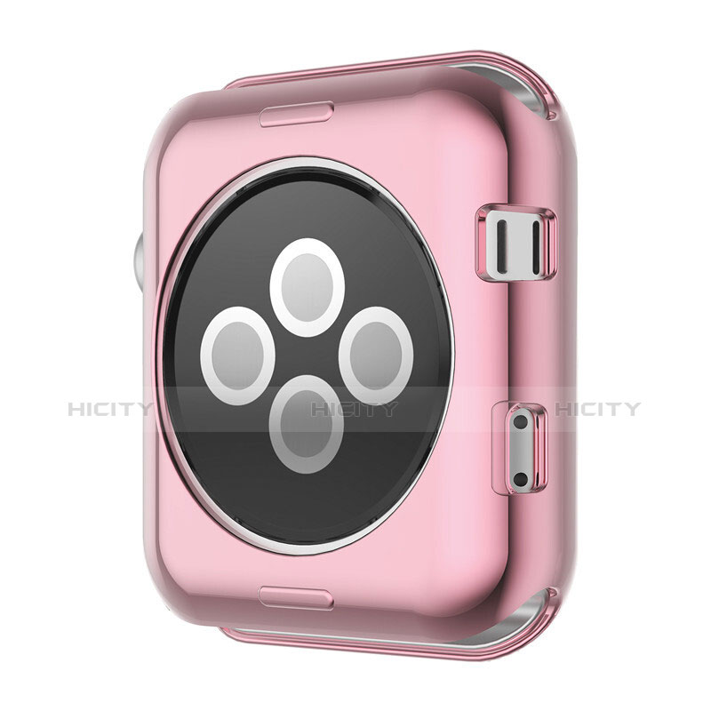 Housse Contour Luxe Aluminum Metal A01 pour Apple iWatch 2 42mm Rose Plus