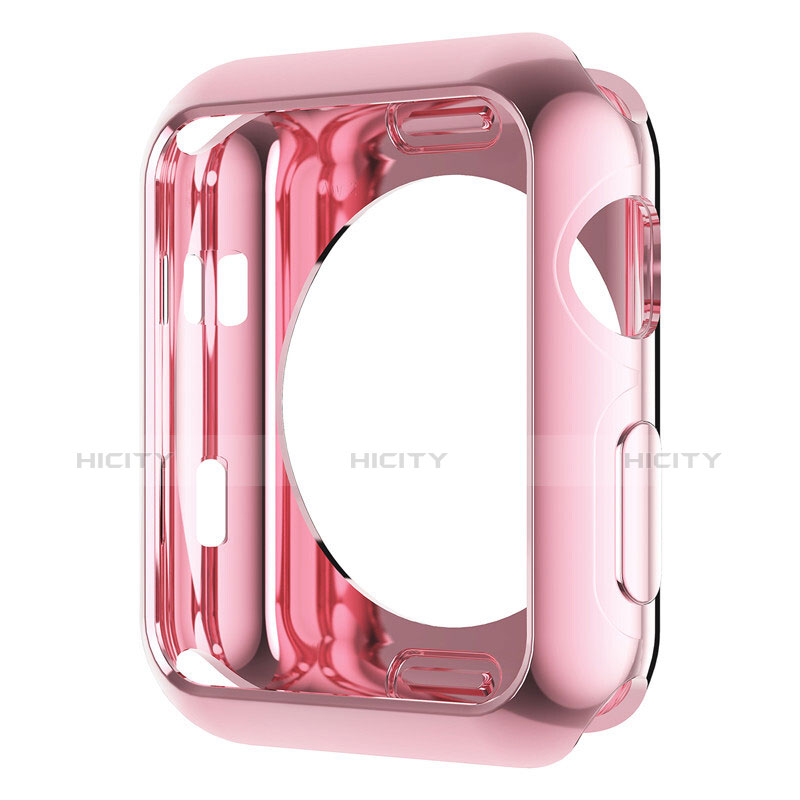 Housse Contour Luxe Aluminum Metal A01 pour Apple iWatch 2 42mm Rose Plus