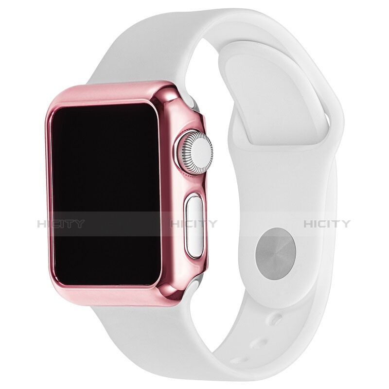 Housse Contour Luxe Aluminum Metal C03 pour Apple iWatch 2 42mm Rose Plus