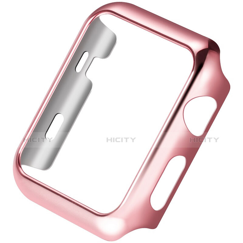 Housse Contour Luxe Aluminum Metal C03 pour Apple iWatch 3 42mm Rose Plus