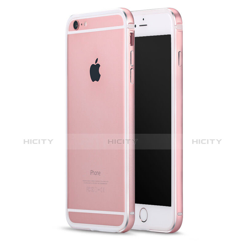 Housse Contour Luxe Aluminum Metal pour Apple iPhone 6 Plus Or Rose Plus