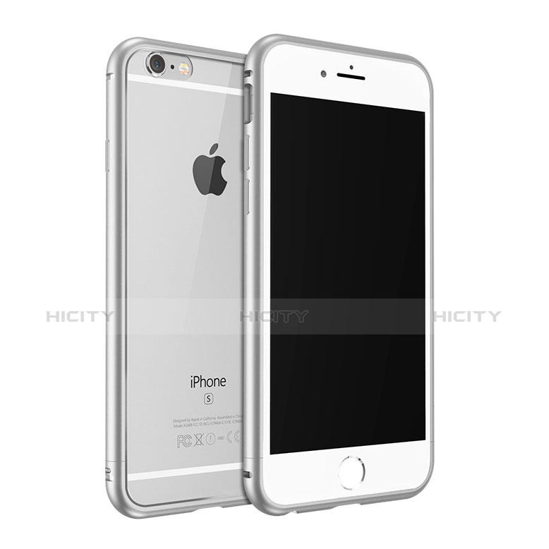 Housse Contour Luxe Aluminum Metal pour Apple iPhone 6S Argent Plus