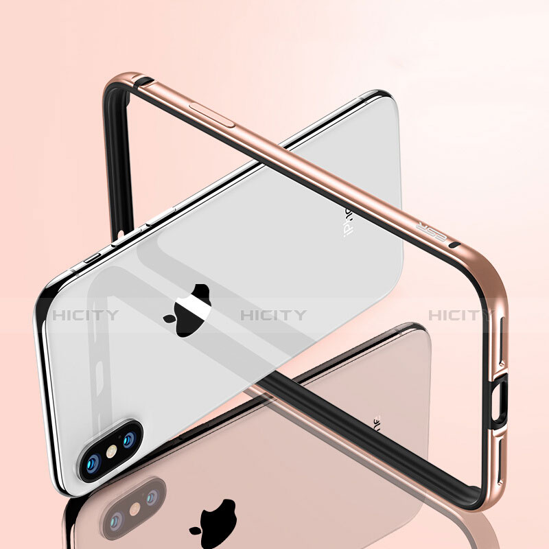 Housse Contour Luxe Aluminum Metal pour Apple iPhone Xs Or Plus