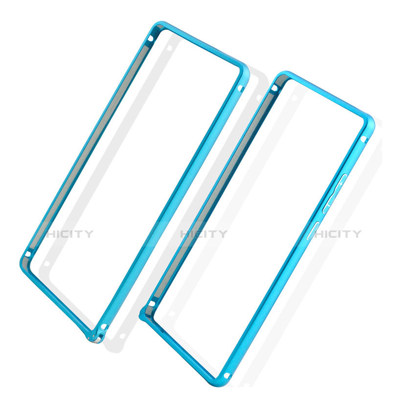 Housse Contour Luxe Aluminum Metal pour Huawei P9 Bleu Ciel Plus