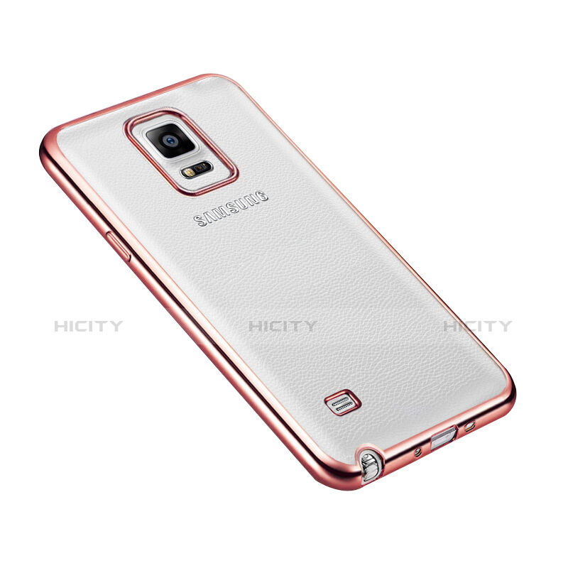 Housse Contour Luxe Aluminum Metal pour Samsung Galaxy Note 4 Duos N9100 Dual SIM Or Rose Plus