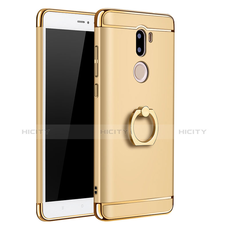 Housse Contour Luxe Metal et Plastique avec Support Bague Anneau pour Xiaomi Mi 5S Plus Or Plus