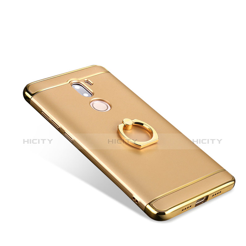 Housse Contour Luxe Metal et Plastique avec Support Bague Anneau pour Xiaomi Mi 5S Plus Or Plus