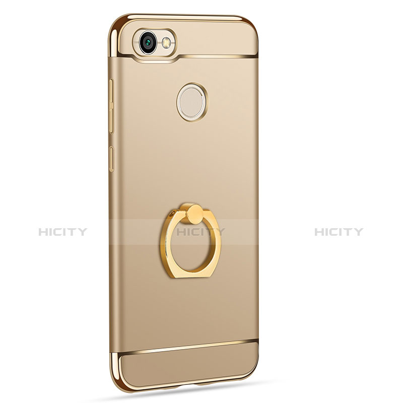 Housse Contour Luxe Metal et Plastique avec Support Bague Anneau pour Xiaomi Redmi Note 5A High Edition Or Plus