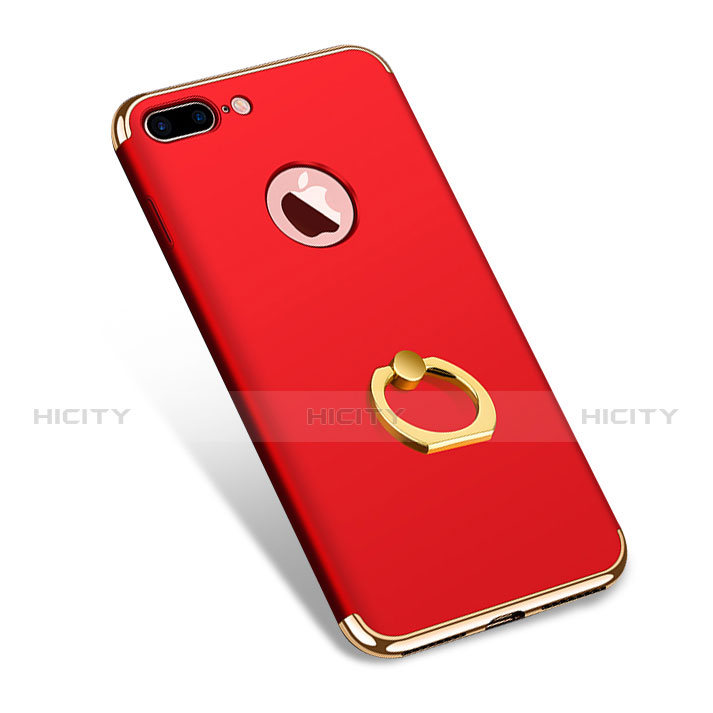 Housse Contour Luxe Metal et Plastique F04 pour Apple iPhone 7 Plus Rouge Plus