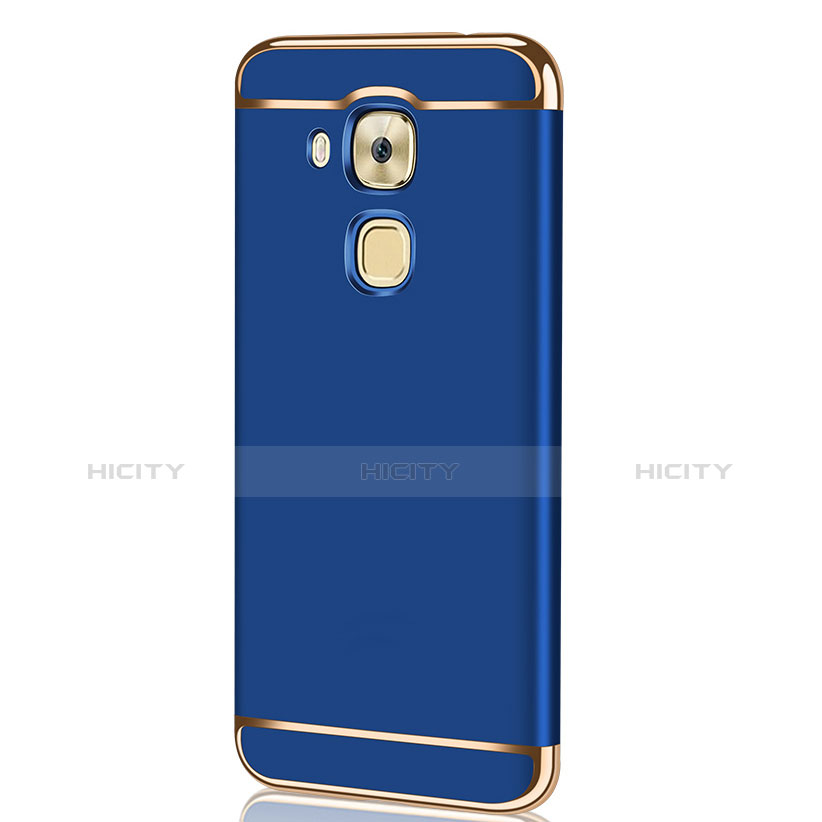 Housse Contour Luxe Metal et Plastique M01 pour Huawei Nova Plus Bleu Plus