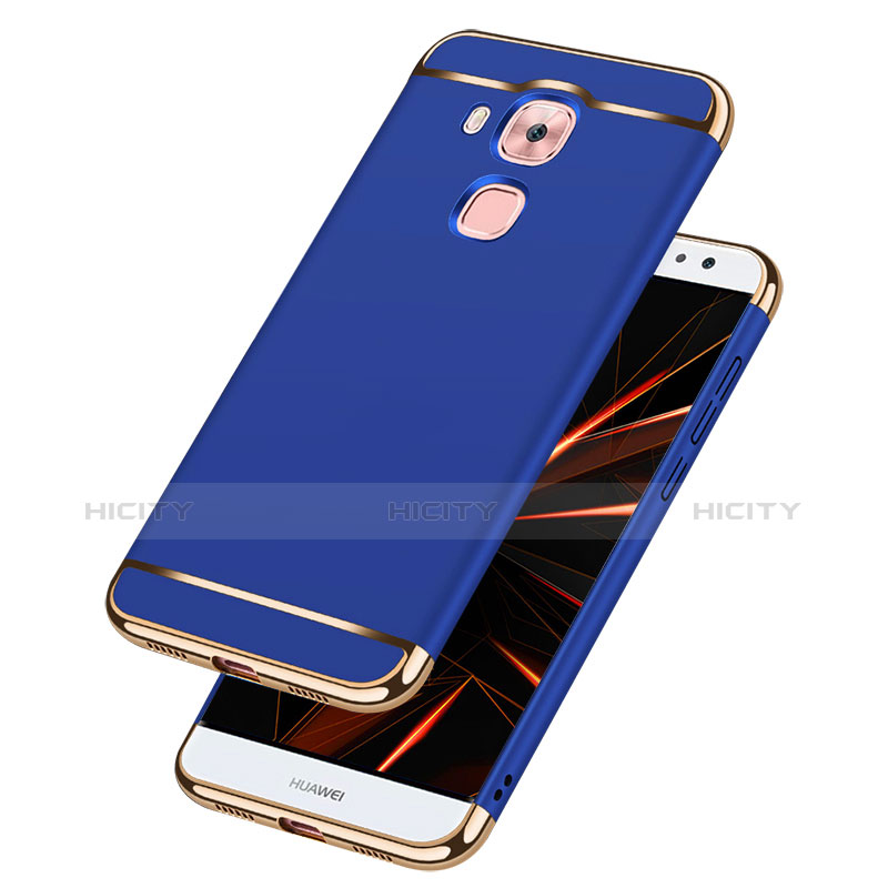 Housse Contour Luxe Metal et Plastique M01 pour Huawei Nova Plus Bleu Plus