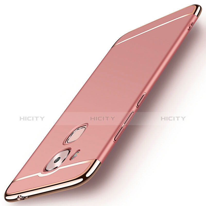 Housse Contour Luxe Metal et Plastique M01 pour Huawei Nova Plus Or Rose Plus