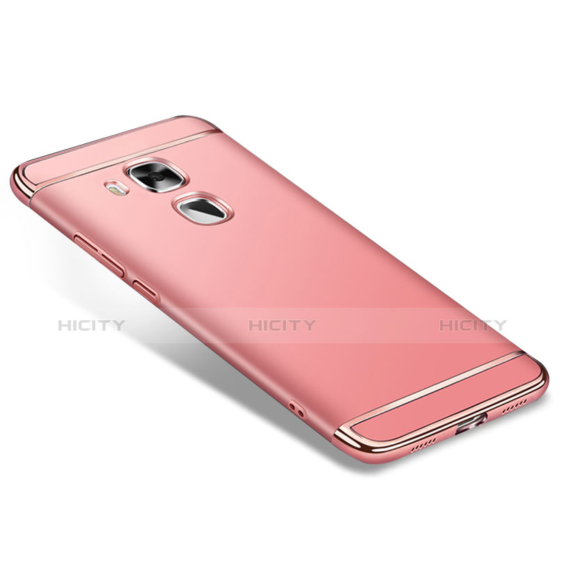 Housse Contour Luxe Metal et Plastique M01 pour Huawei Nova Plus Or Rose Plus