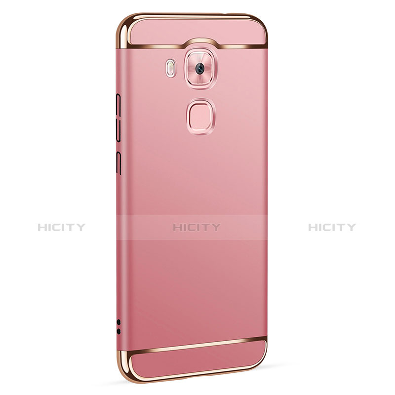 Housse Contour Luxe Metal et Plastique M01 pour Huawei Nova Plus Or Rose Plus