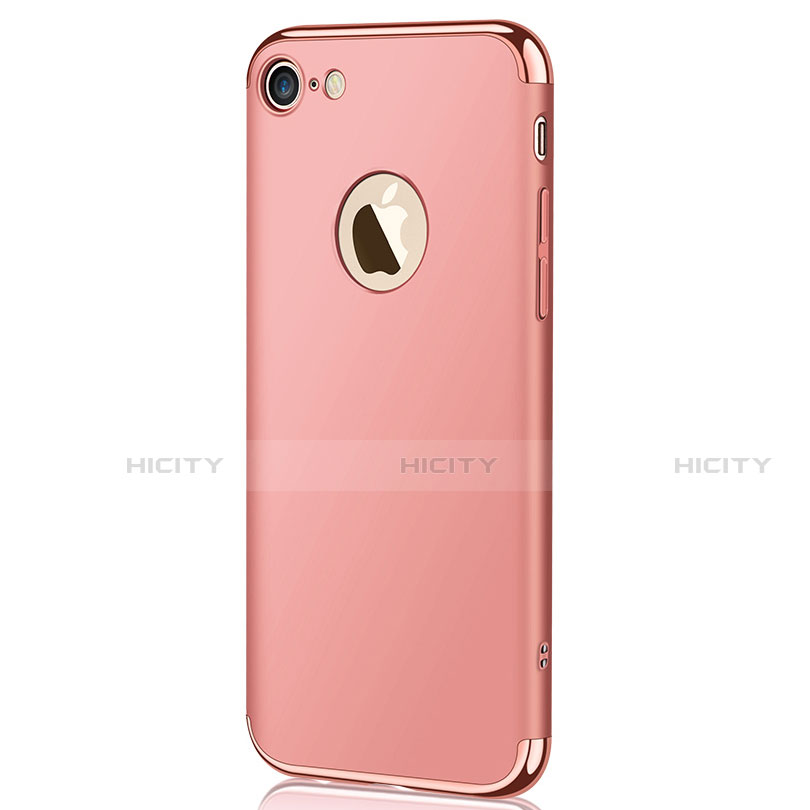 Housse Contour Luxe Metal et Plastique M02 pour Apple iPhone SE (2020) Or Rose Plus