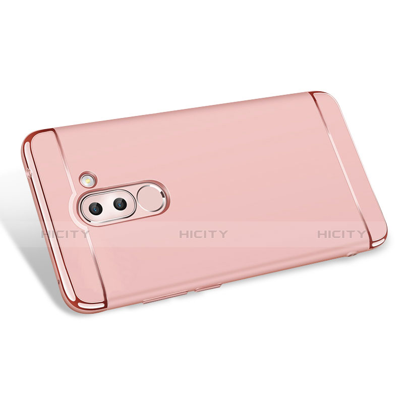 Housse Contour Luxe Metal et Plastique M02 pour Huawei Mate 9 Lite Or Rose Plus