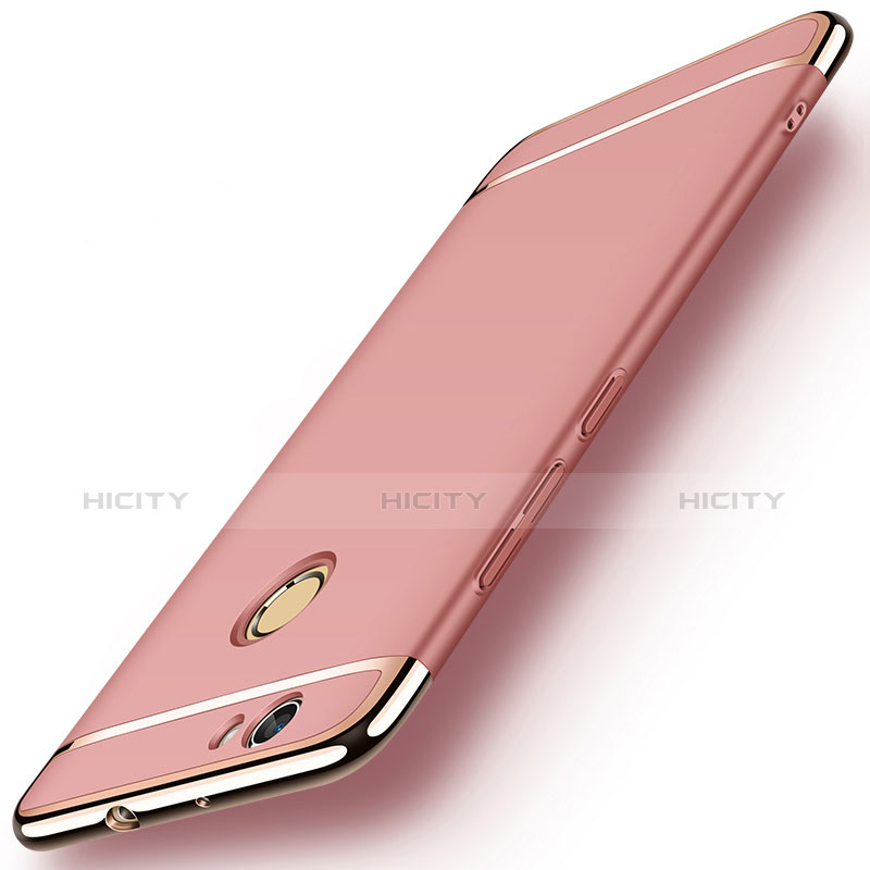 Housse Contour Luxe Metal et Plastique M02 pour Huawei Nova Or Rose Plus