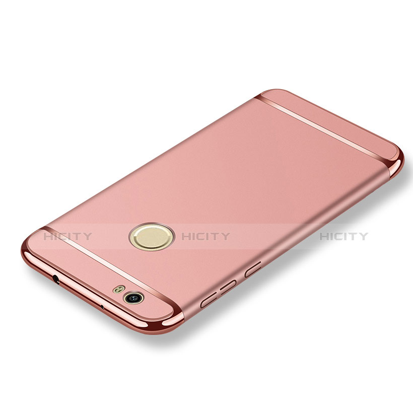 Housse Contour Luxe Metal et Plastique M02 pour Huawei Nova Or Rose Plus