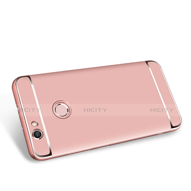 Housse Contour Luxe Metal et Plastique M02 pour Huawei Nova Or Rose Plus