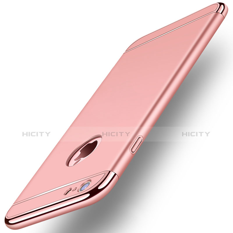 Housse Contour Luxe Metal et Plastique pour Apple iPhone 6 Rose Plus