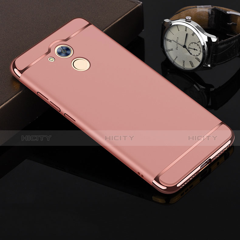 Housse Contour Luxe Metal et Plastique pour Huawei Honor 6A Or Rose Plus