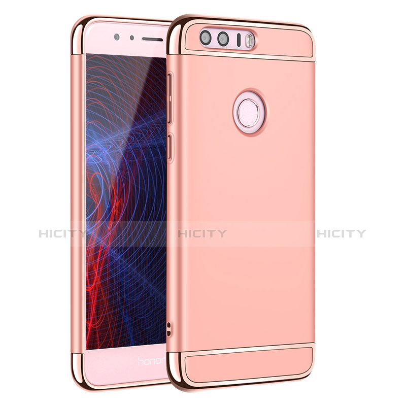 Housse Contour Luxe Metal et Plastique pour Huawei Honor 8 Or Rose Plus