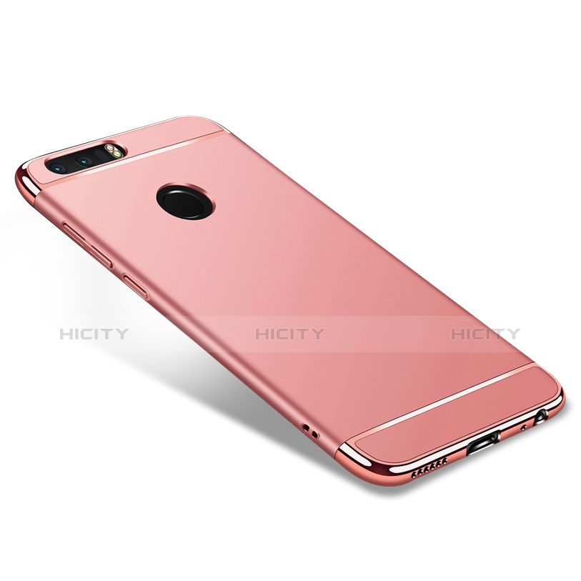 Housse Contour Luxe Metal et Plastique pour Huawei Honor 8 Or Rose Plus