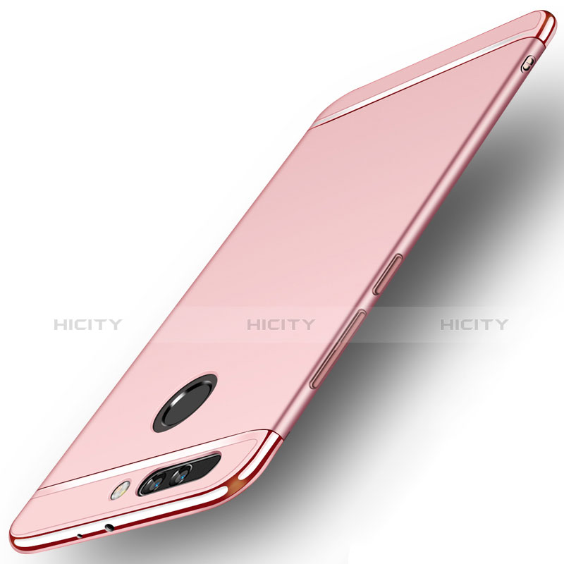 Housse Contour Luxe Metal et Plastique pour Huawei Honor 8 Pro Or Rose Plus