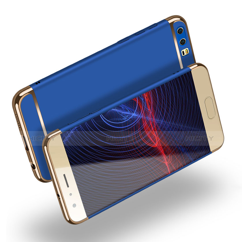 Housse Contour Luxe Metal et Plastique pour Huawei Honor 9 Bleu Plus