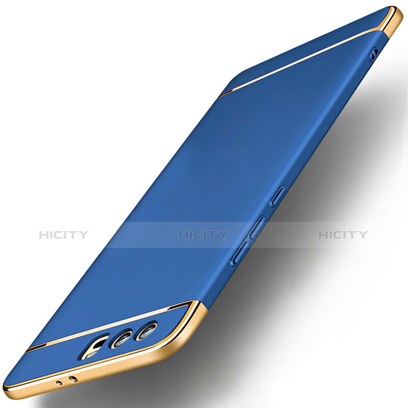 Housse Contour Luxe Metal et Plastique pour Huawei Honor 9 Bleu Plus