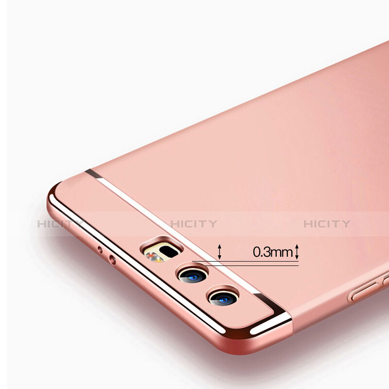 Housse Contour Luxe Metal et Plastique pour Huawei Honor 9 Or Rose Plus