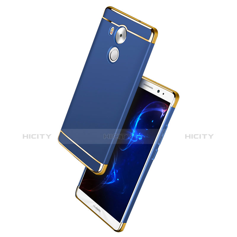 Housse Contour Luxe Metal et Plastique pour Huawei Mate 8 Bleu Plus