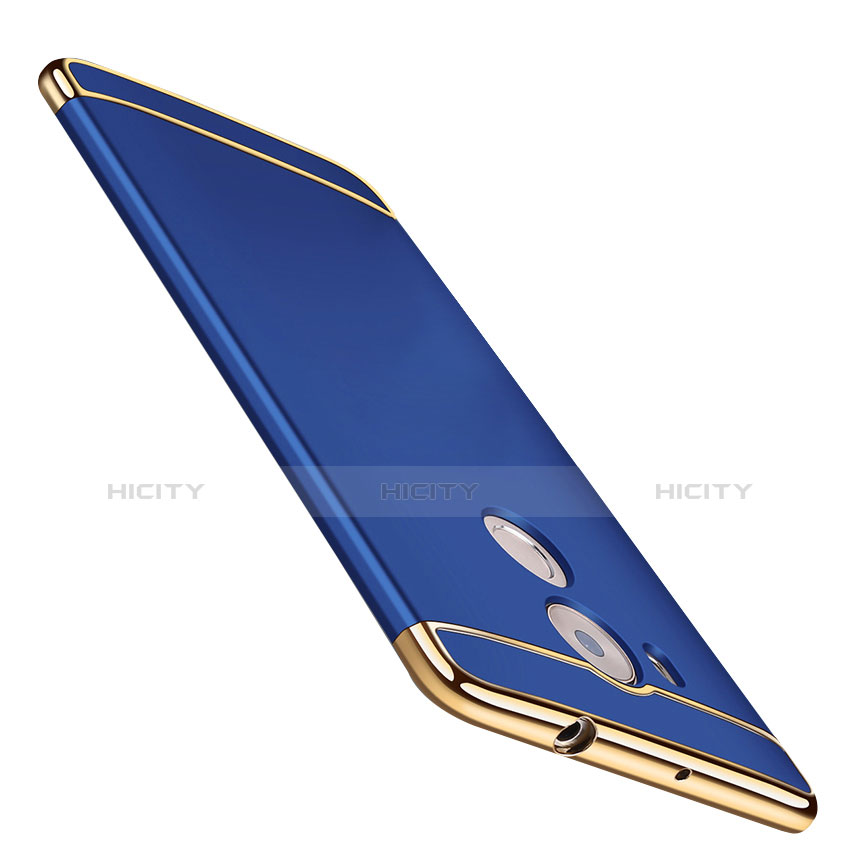 Housse Contour Luxe Metal et Plastique pour Huawei Mate 8 Bleu Plus