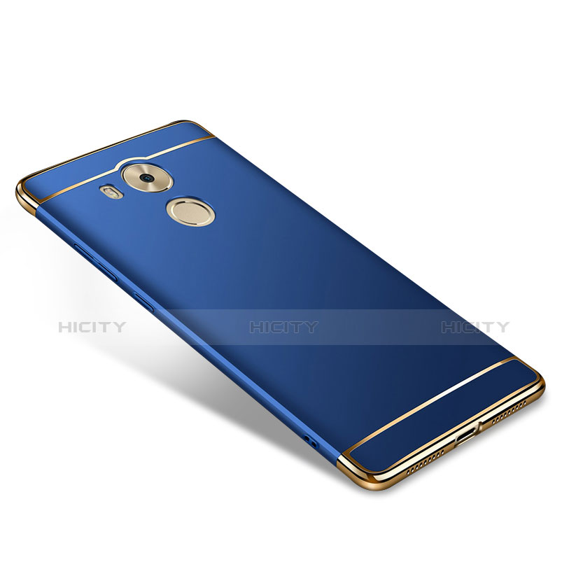 Housse Contour Luxe Metal et Plastique pour Huawei Mate 8 Bleu Plus