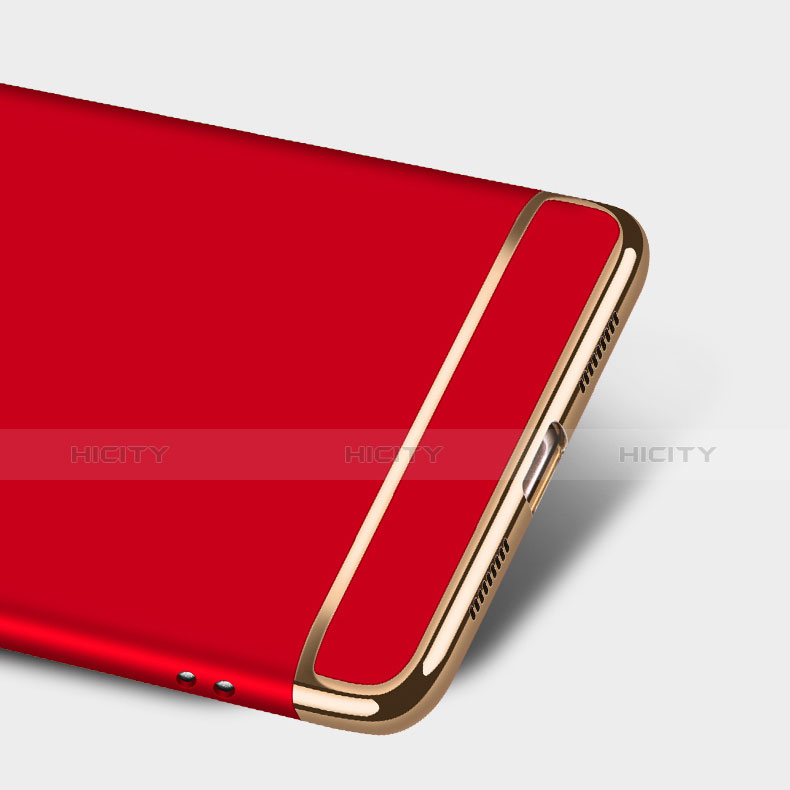 Housse Contour Luxe Metal et Plastique pour Huawei Mate 8 Rouge Plus