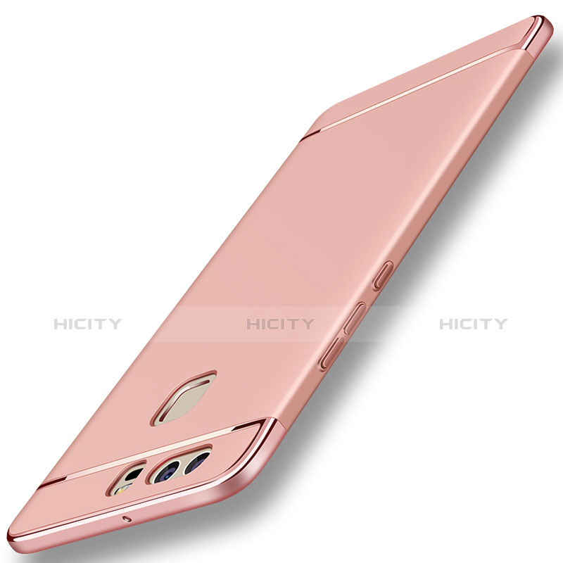 Housse Contour Luxe Metal et Plastique pour Huawei P9 Or Rose Plus