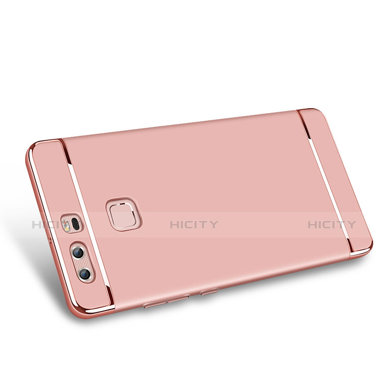 Housse Contour Luxe Metal et Plastique pour Huawei P9 Or Rose Plus