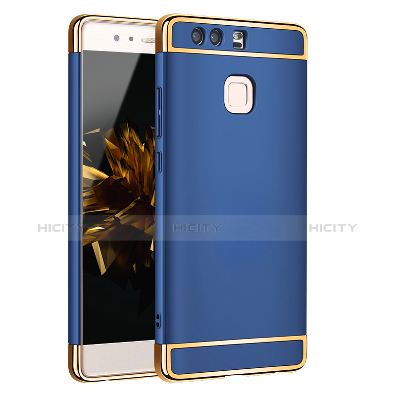 Housse Contour Luxe Metal et Plastique pour Huawei P9 Plus Bleu Plus