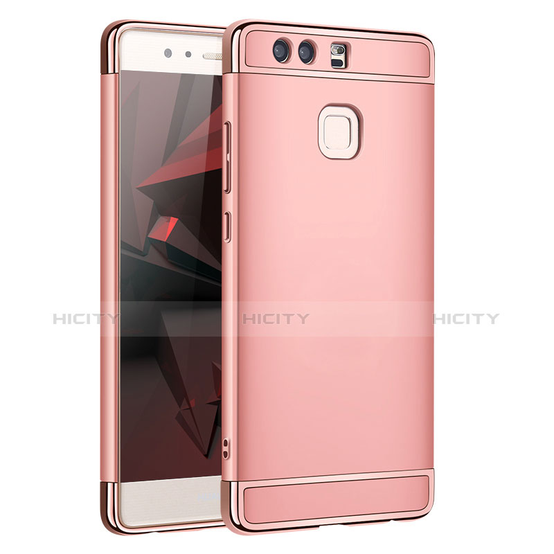 Housse Contour Luxe Metal et Plastique pour Huawei P9 Plus Or Rose Plus