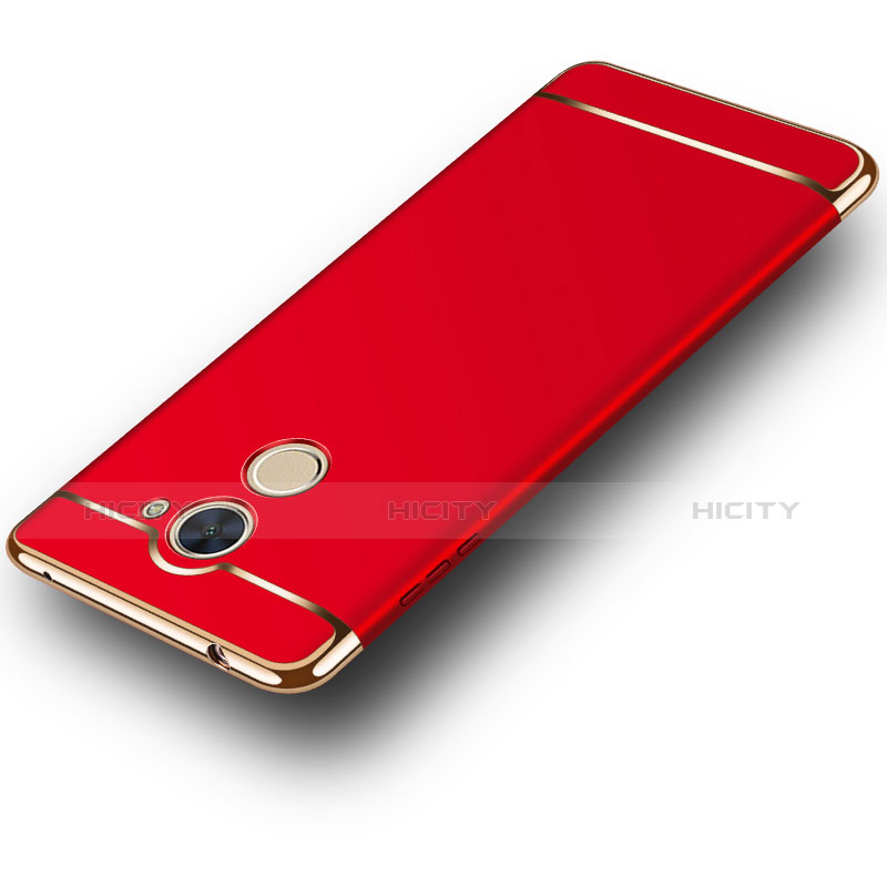 Housse Contour Luxe Metal et Plastique pour Huawei Y7 Prime Rouge Plus